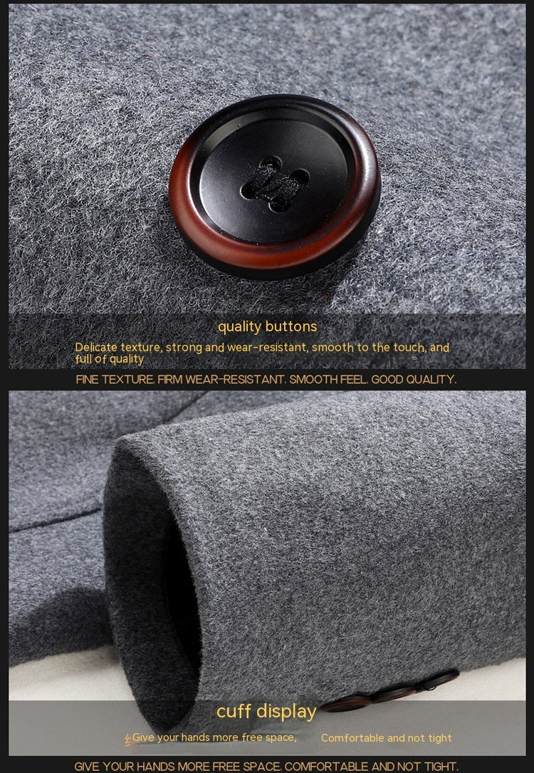 Classic Double-Breasted Overcoat