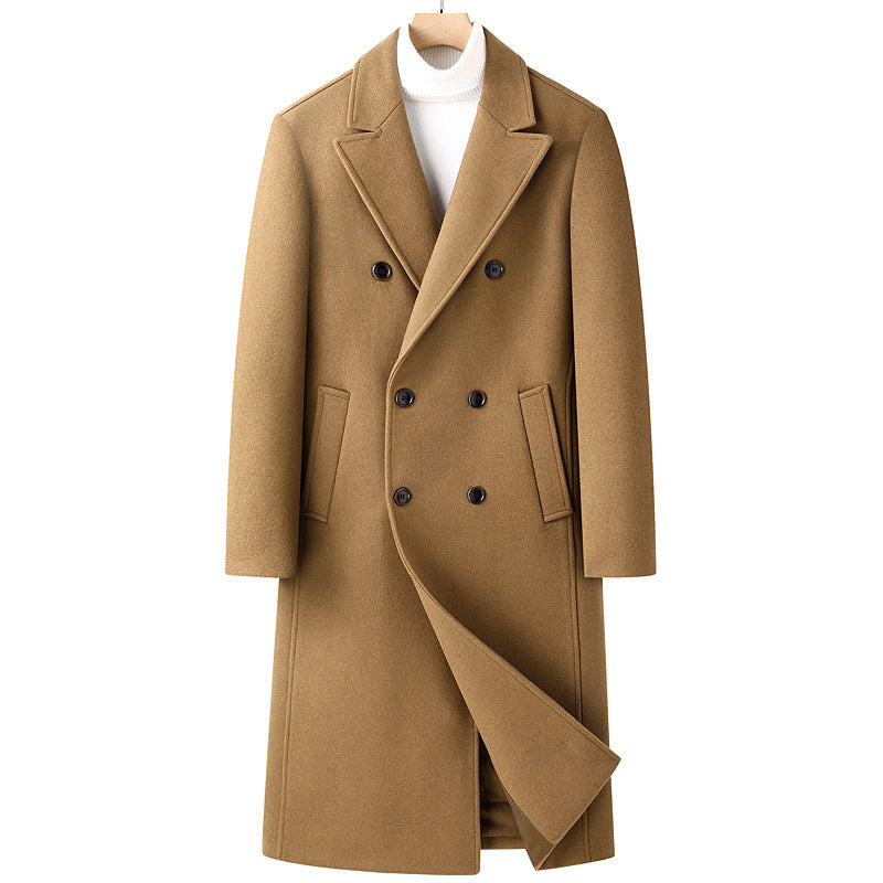 Classic Double-Breasted Overcoat