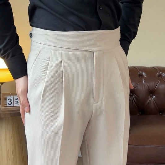 'Old Money' Pleated Gurkha Trousers