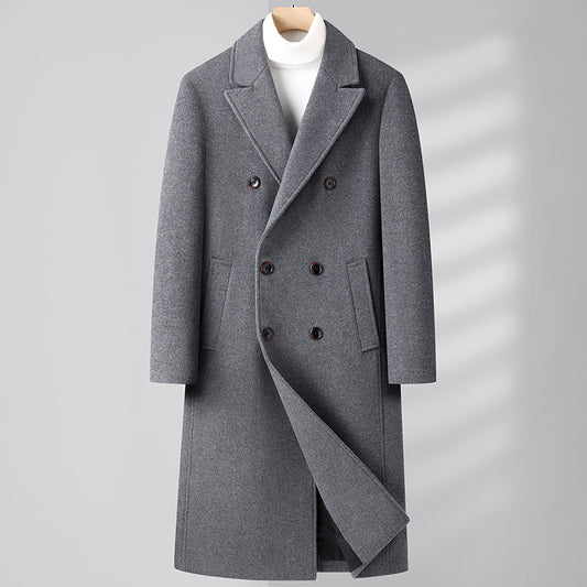 Classic Double-Breasted Overcoat